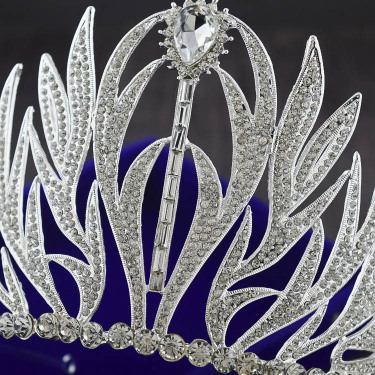 The new high-grade bride headdress big crown European retro Baroque Wedding Princess Wedding jewelry ornaments—3
