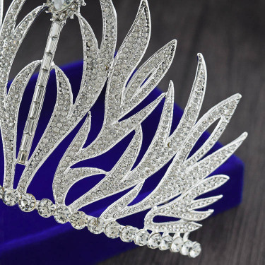The new high-grade bride headdress big crown European retro Baroque Wedding Princess Wedding jewelry ornaments—2