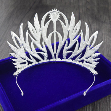 The new high-grade bride headdress big crown European retro Baroque Wedding Princess Wedding jewelry ornaments—4