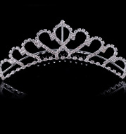 The bride wedding jewelry diamond ring wedding show little princess headdress Korean children hair ornaments factory direct crown
