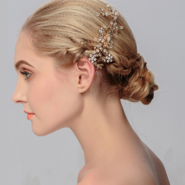 Europe and South Korea Rhinestone BRIDE headdress comb comb wedding wedding jewelry accessories factory—1
