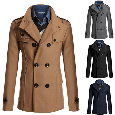 Men's woolen trench coat - CJdropshipping