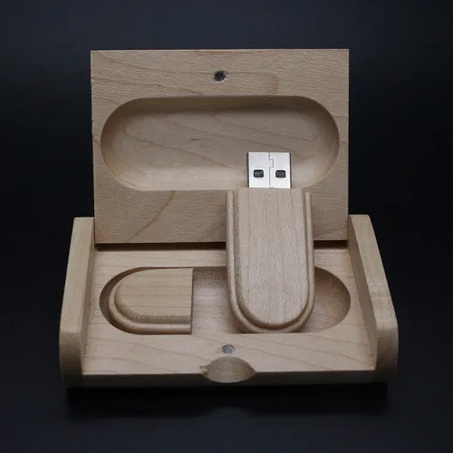 Size: 8GB - Manufacturers of customized business advertising gifts U disk can be printed logo wooden lettering business anniversary gift