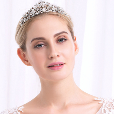 Crown Princess Bride European fashion style pearl diamond wedding wedding jewelry hair accessories—1