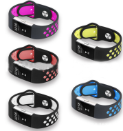 Fitbit Strap Charge2 Monochrome Round Hole Silicone Strap