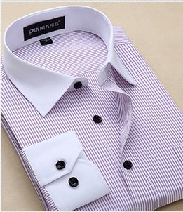 Plus Size Men Business Long Sleeve Shirts - CJdropshipping