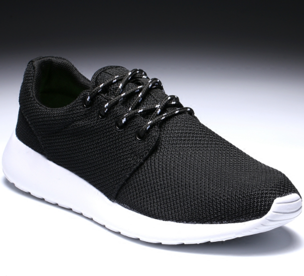 Men's Running Shoes Black White Design Light Weight Breathable Mesh ...
