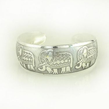 Elephant Tibetan Tibet Silver Plated Bracelets—2