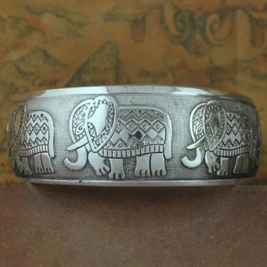 Elephant Tibetan Tibet Silver Plated Bracelets—1