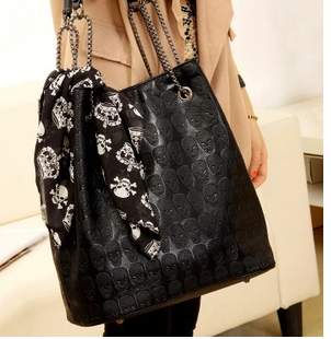 Large bag female new wave student Korean version of the campus wild large capacity simple atmosphere winter tote bag—1