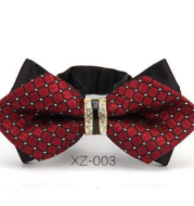 Exquisite diamond, British man, bow tie, men's formal wedding tie, Korean version, double groom bow tie.