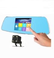 5 inch vehicle recorder high definition double lens inverted image