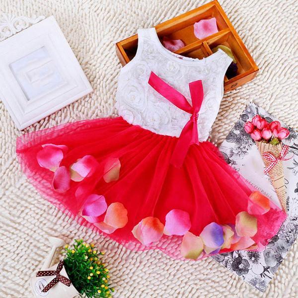 Color: Red, Size: 8 - Children's dress