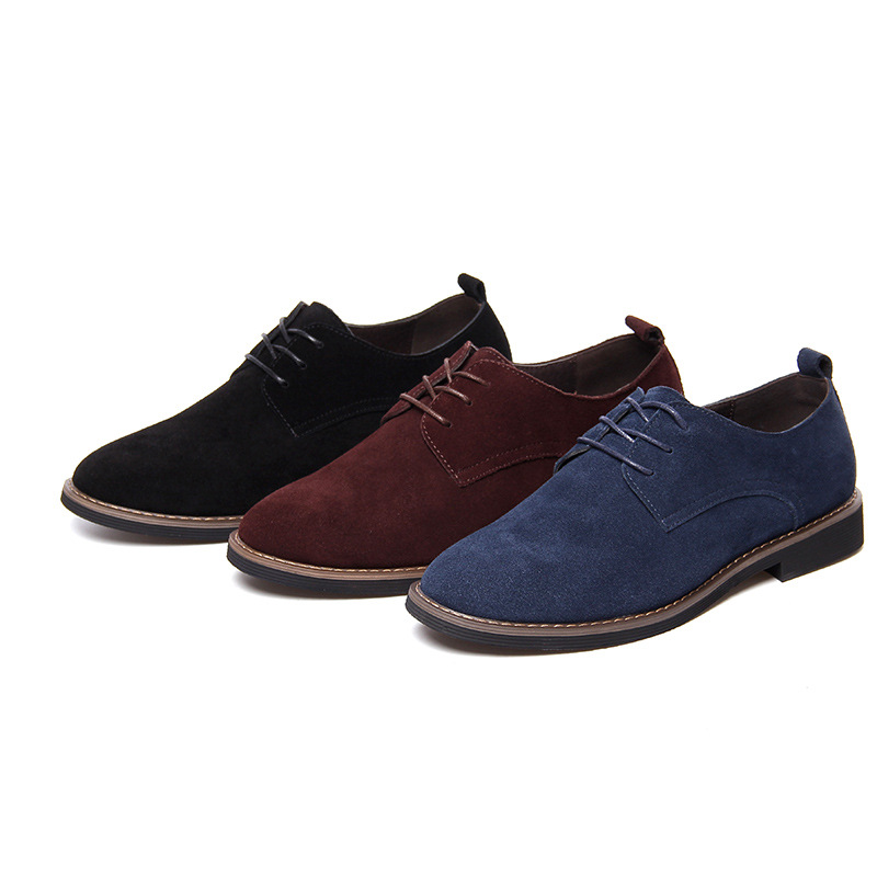 Low to help shallow mouth rubber low heel men's casual shoes ...