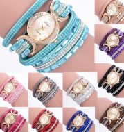 New Casual Rhinestone Watch Dress Ladies Bracelet Watch Analog Quartz Watch for Women