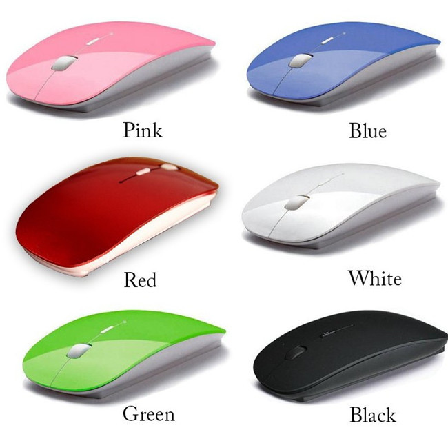 Slim 2.4G Wireless Mouse with Receiver for Effortless Mobility-image