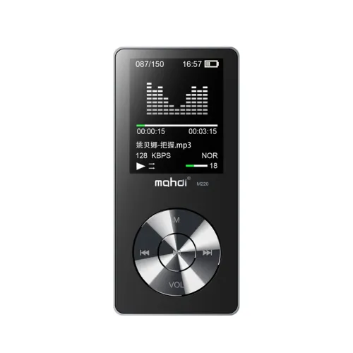 body color: black, Memory capacity: 4GB - Mp3 lossless music player multi-language card Walkman recorder