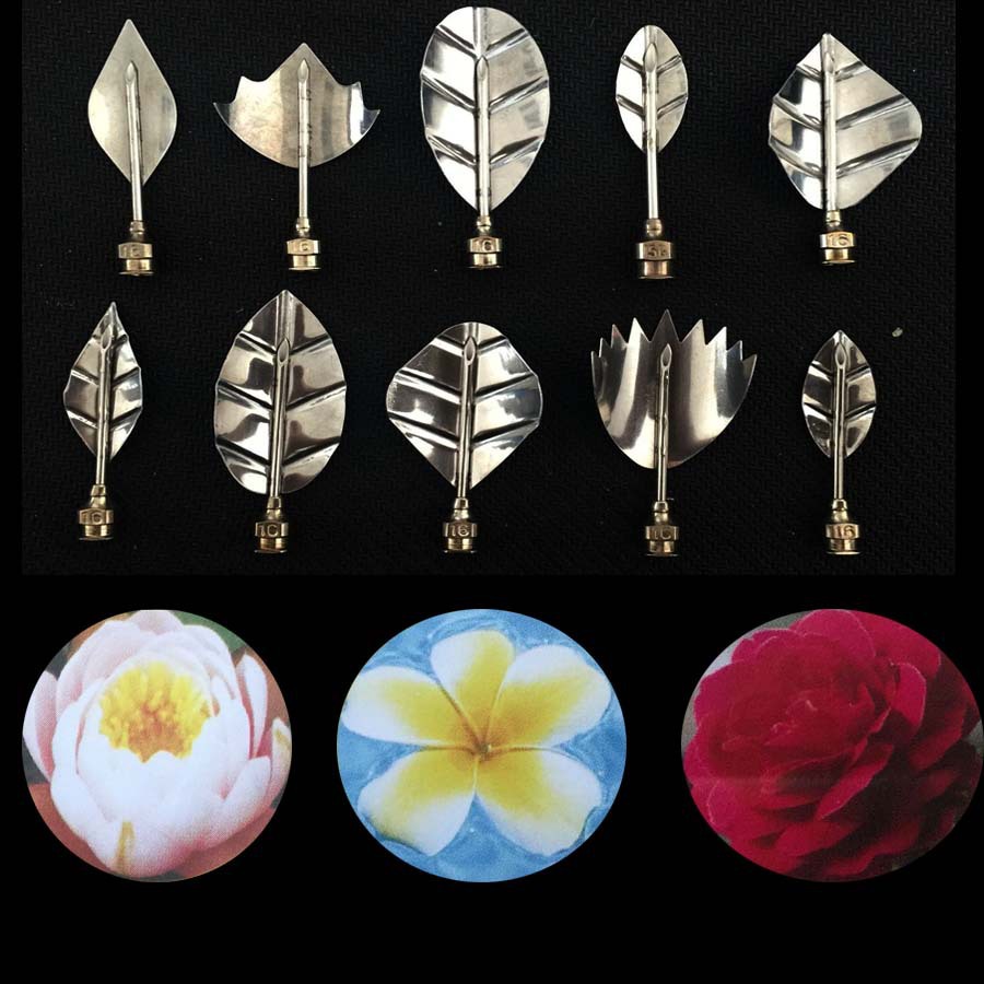 New 3d Jelly Mould Cake Fondant Flower Art Tools Set Of 10 Needle Tubes 