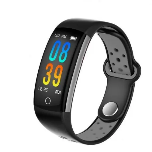 Color: Q6S Silver gray - 0.96 LCD Q6 Smart Band Heart Rate Monitor Fitness Bracelet IP68 Waterproof Watches Blood Pressure Oxygen Fintess Tracker