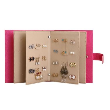 Jewelry Box Earring Book Portable Earrings Bag Storage Album Books Boxes Collection Jewelry Necklace Collect Organizer—2
