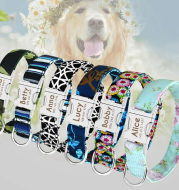 Pet Dog Name Collar Custom Large Dog Collar Lettering Tag