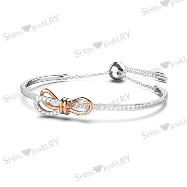 Shi Pei jewelry factory direct supply 2021 new S925 sterling silver vibrato with the same fashion fairy bow bracelet—4