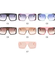 Sunglasses fashion PC big box square color box sunglasses personality legs decorative glasses