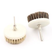 60mm Drill Power Scrub Clean Brush for Leather C Wooden Furniture Car Interors Cleaning Power Scrub
