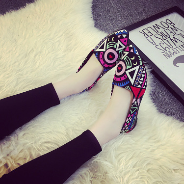 Printed flat shoes—1
