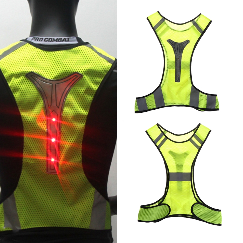 Fluorescent Vest Led Light Reflective Vest Cjdropshipping