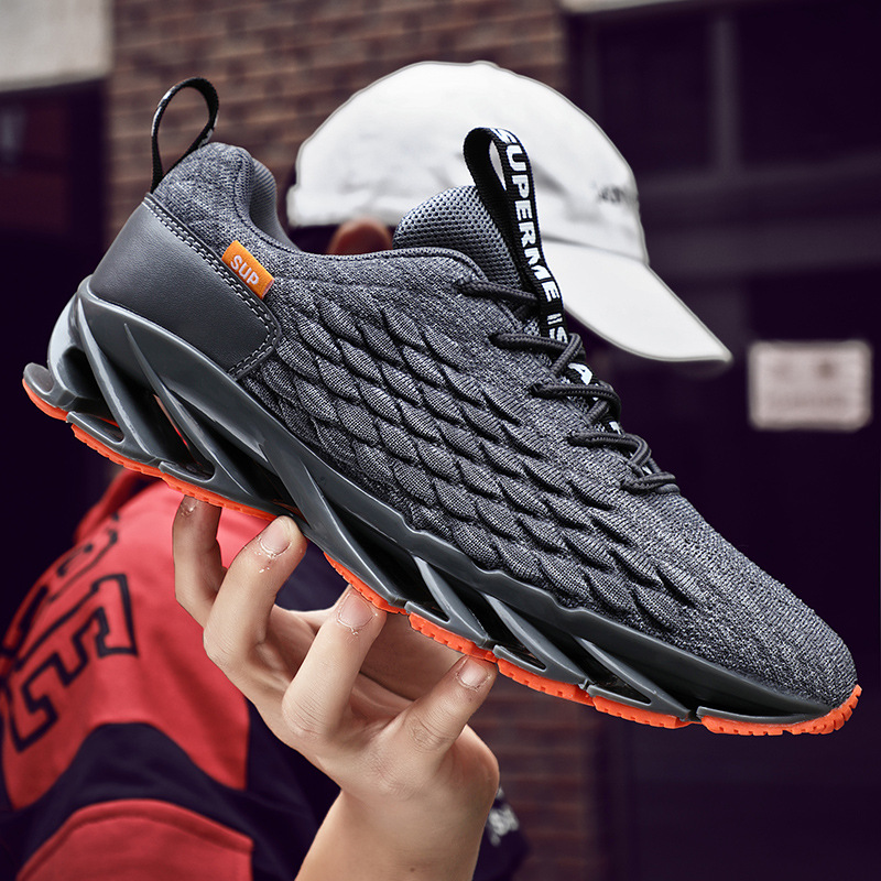 Dragon scale running shoes woven breathable - CJdropshipping