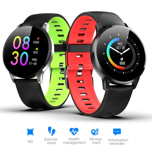Color: TPU Yellow - Heart rate blood pressure monitoring smart bracelet