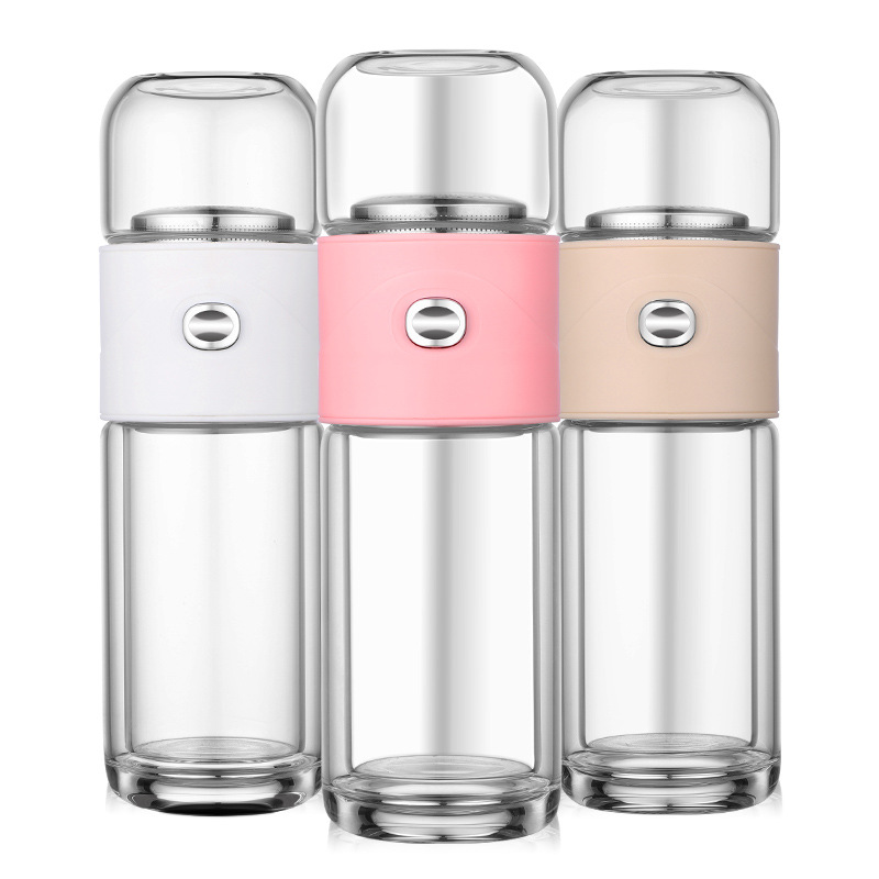 Lugano glass water bottles collection