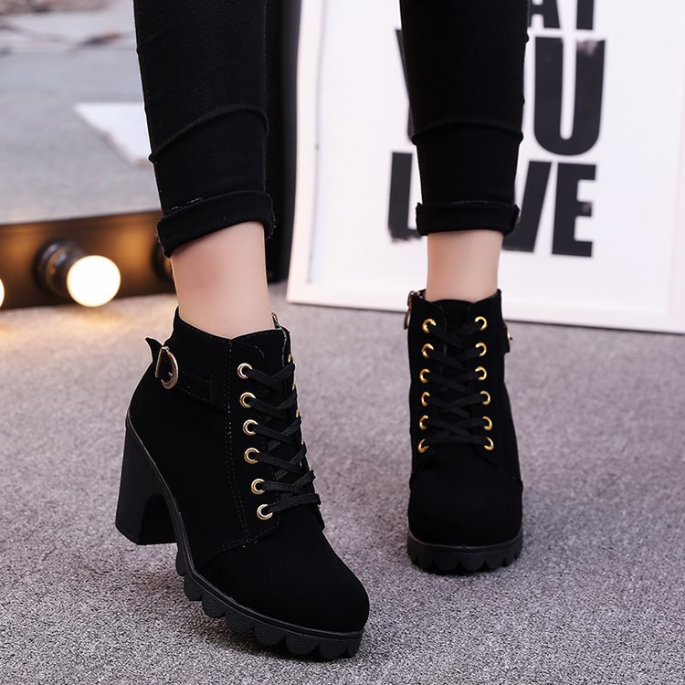Cross strappy booties with Martin boots - CJdropshipping