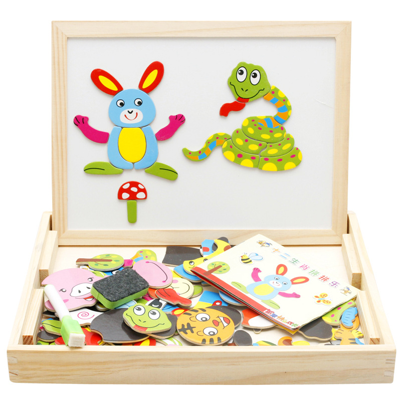 Wooden children's puzzle imposition CJdropshipping