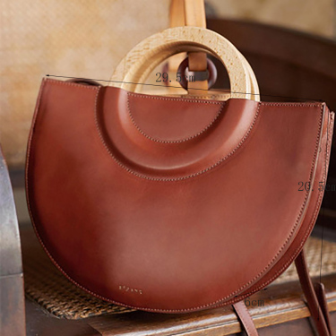 Wooden handle fan bag—4
