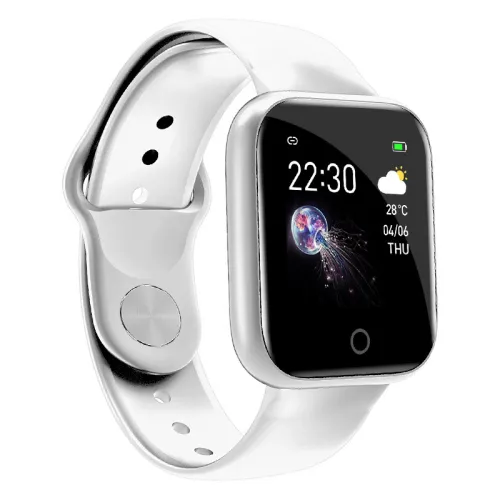 Color: White - I5 smart bracelet Bluetooth waterproof multifunction