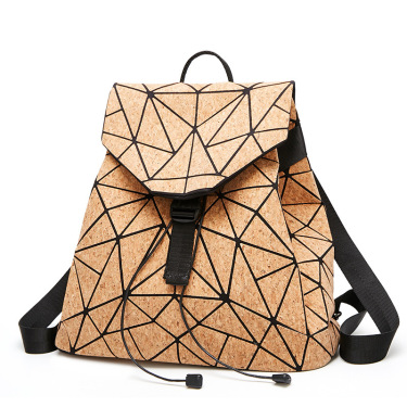 KAOGE Original Natural Cork Backpack Women Fashion Wooden Vegan Bag Female Backpacks Travel Bagpack Girl School Bag—4
