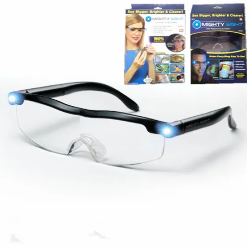 Color: Transparent black - USB LED Light Is Transparent, Can Schedule Reading Glasses
