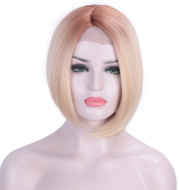 European and American front lace chemical fiber wig hood