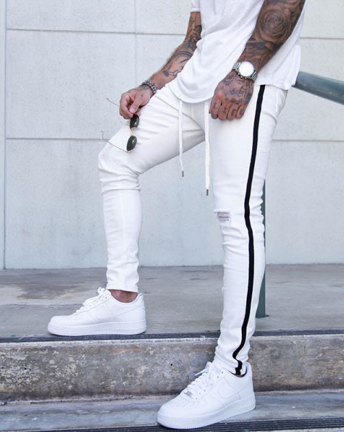 Men's tattered jeans - CJdropshipping