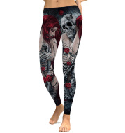 Slim Leggings digital print Halloween Sexy Leggings