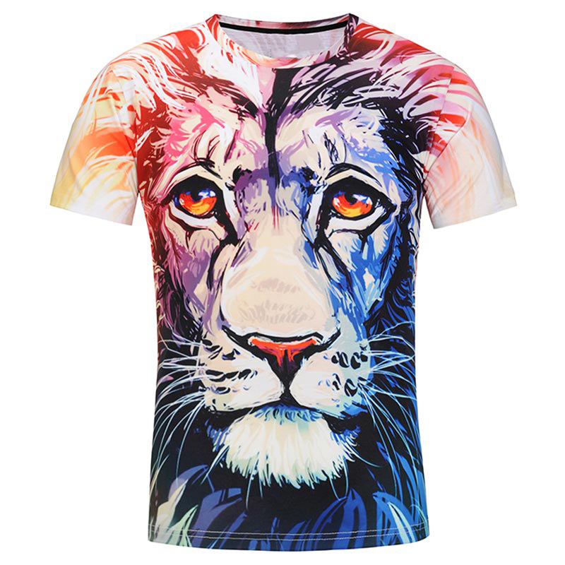 Color lion T-shirt - CJdropshipping