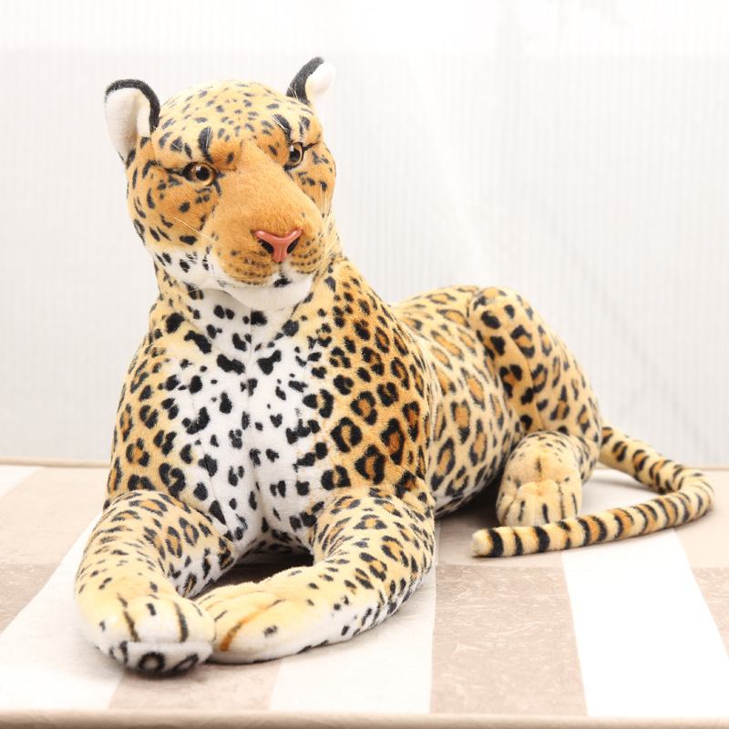 Simulation animal plush toy leopard leopard doll - CJdropshipping