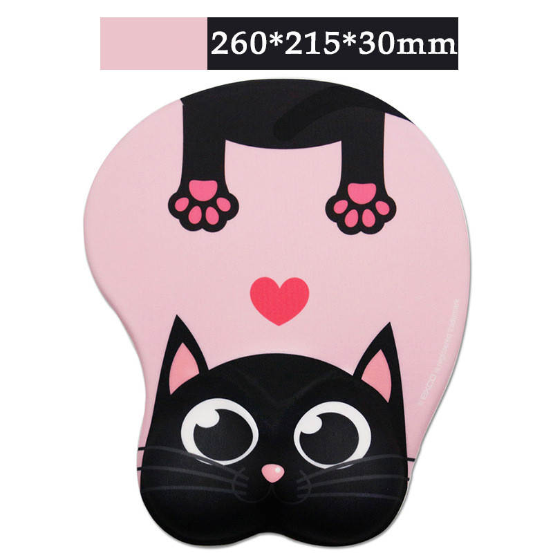 Tapis de souris enfant XL 3D chat noir