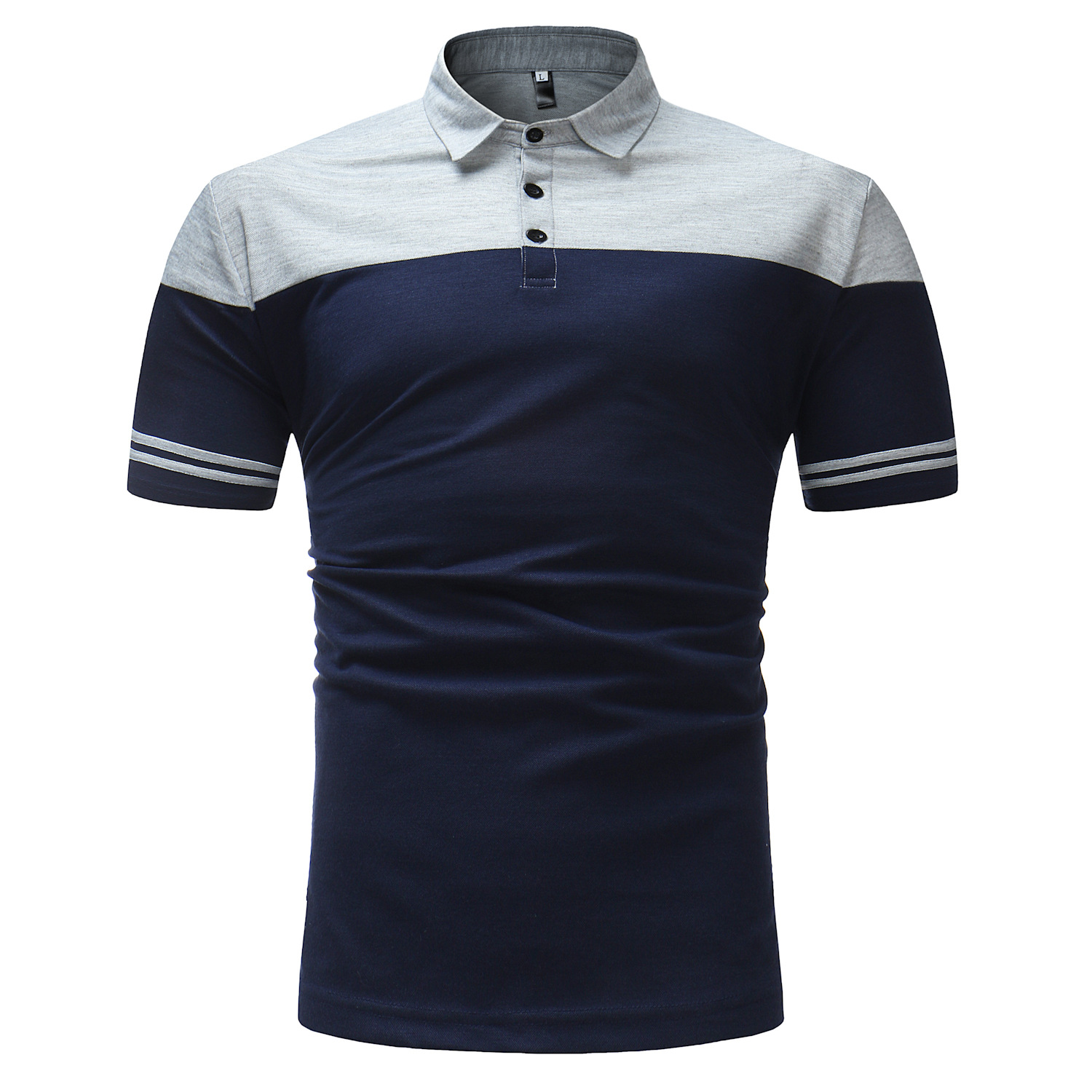 Short sleeve lapel polo shirt - CJdropshipping