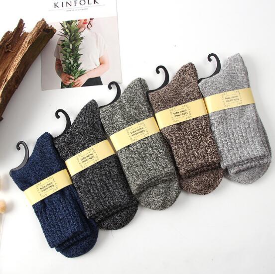 Winter terry wool socks men - CJdropshipping