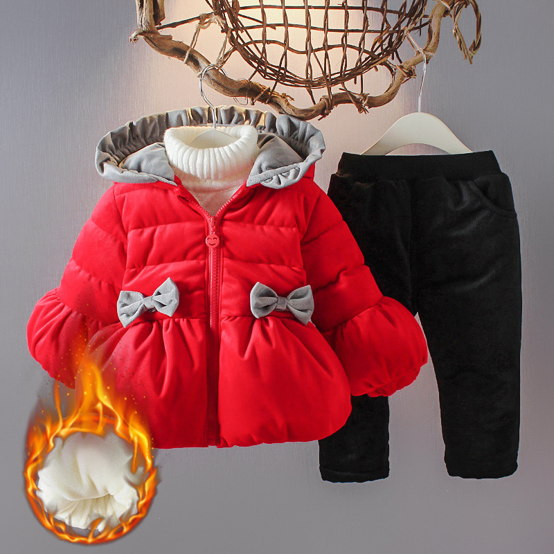 Winter children's suit with hood - CJdropshipping
