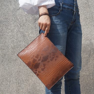 Python pattern women's handbag—4