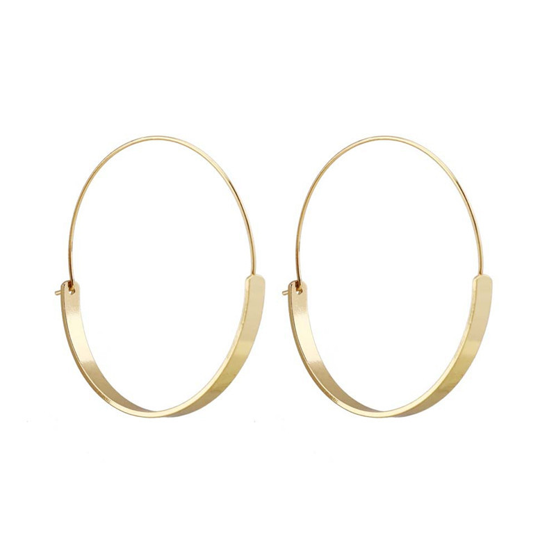 Chic style circle ring earrings large circle female trendy earrings ...